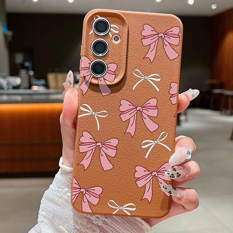 Charming Pink Bowknot Soft Phone Case