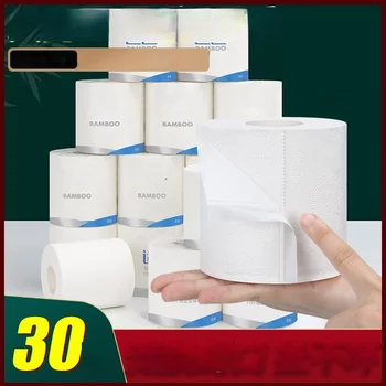 4.00kg 화장지 30 롤 티슈 프린트 코어 대형 롤 종이 가정용 저렴한 화장실 화장지 풀 박스 배치