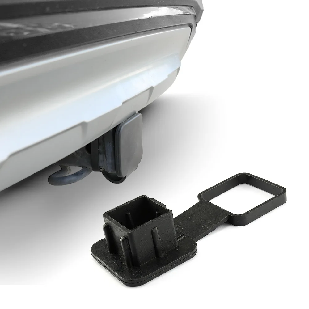 

Black Rubber Trailer Hitch Receiver Cover /Universal Receiver Plug Tube Cap/Protective Cover
