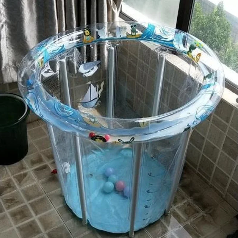 Inflatable Pools Swimming Baby Newborn Inflatable Swimming Pool Bracket Pool Home Baby Toddler Bath