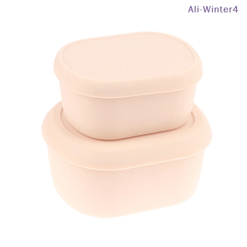 【Winter4】200/300/600ML 실리콘 도시락통, 누수 방지 도시락통, BPA 프리, 식기세척기 사용 가능