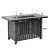 42 Inch Gas Fire Pit Table, 50,000 BTU Propane Pits for Outside with Steel Lid and Waterproof Cover, 2 in 1 Firepit Table 6