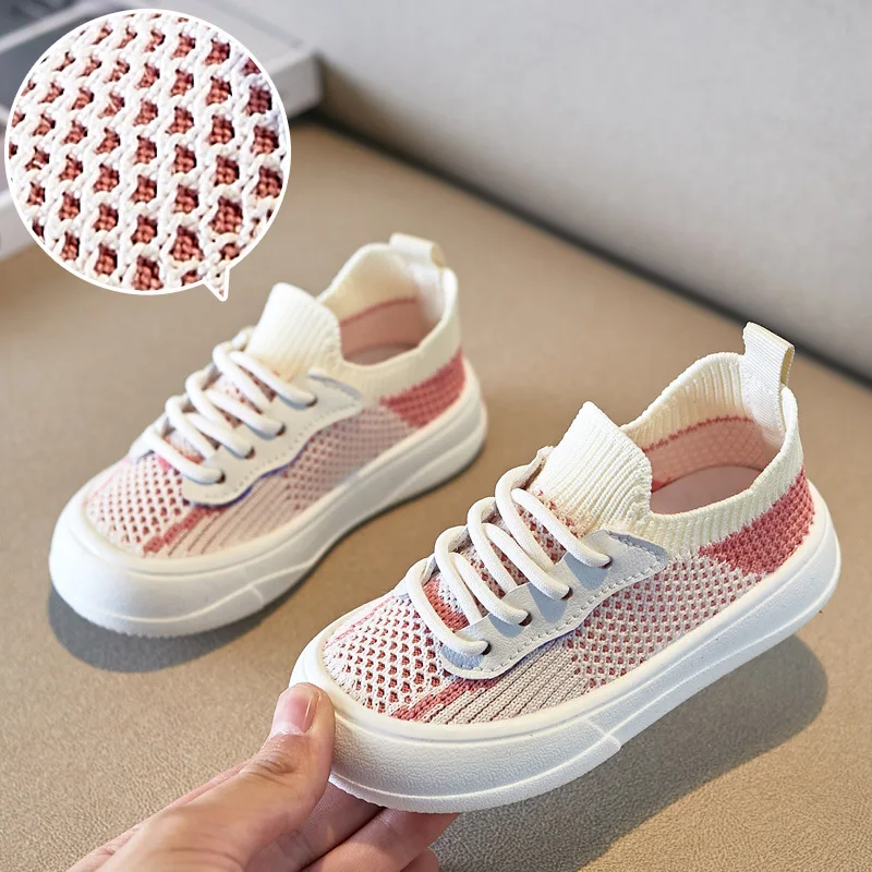 Children's Sneakers Spring Summer Antislip Soft Bottom Breathable Baby Casual Flat Shoes Children Girls Boys Sports Shoes