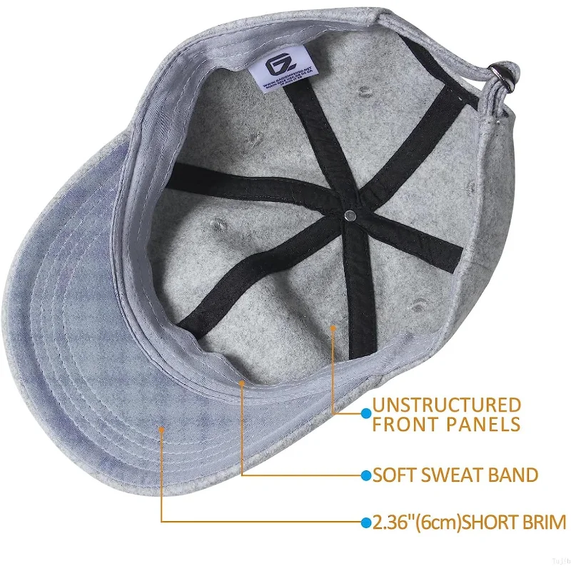 GADIEMKENSD Wool Apparel Fabric Baseball Ball Adjustable for Men and Women