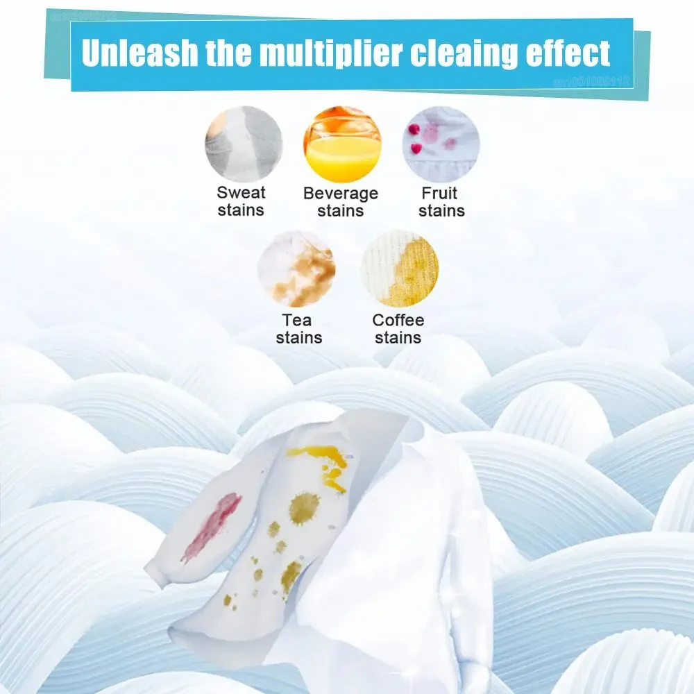 Laundry Tablets 30/60/90/120pcs Portable Laundry Tablets Cleaning clothes Laundry Paper Concentrated Washing Powder Detergent Washing Machines