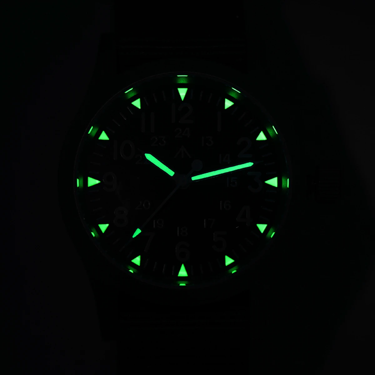 Relógio de quartzo vintage com revestimento AR, abobadado, cristal safira, movimento VH31, claro alto, luminoso, 38mm, ML05