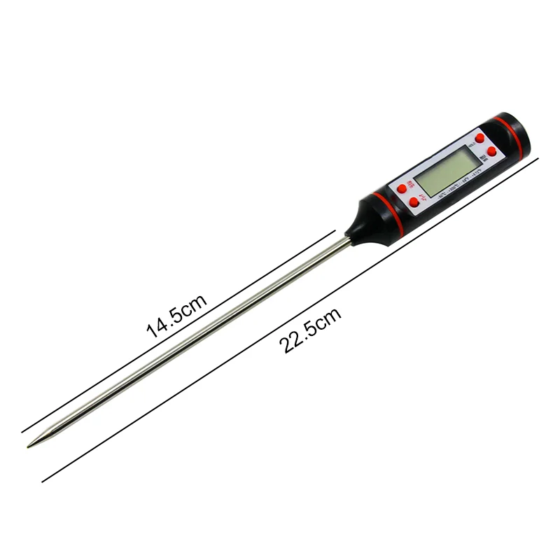 Digital Food Thermometer for Cooking and BBQ - Accurate Temperature Gauge for Meat and Milk