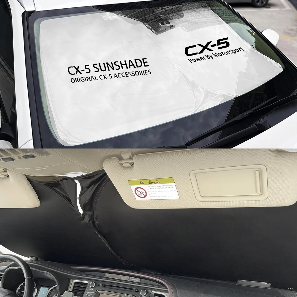Car Windshield Sunshade Cover UV Ray UV Blocking Interior Protection Accessories For Mazda CX5 CX 5 KE KF AWD Skyactiv SUV CX-5 car sunshade windshield sunshade windshield sun shade