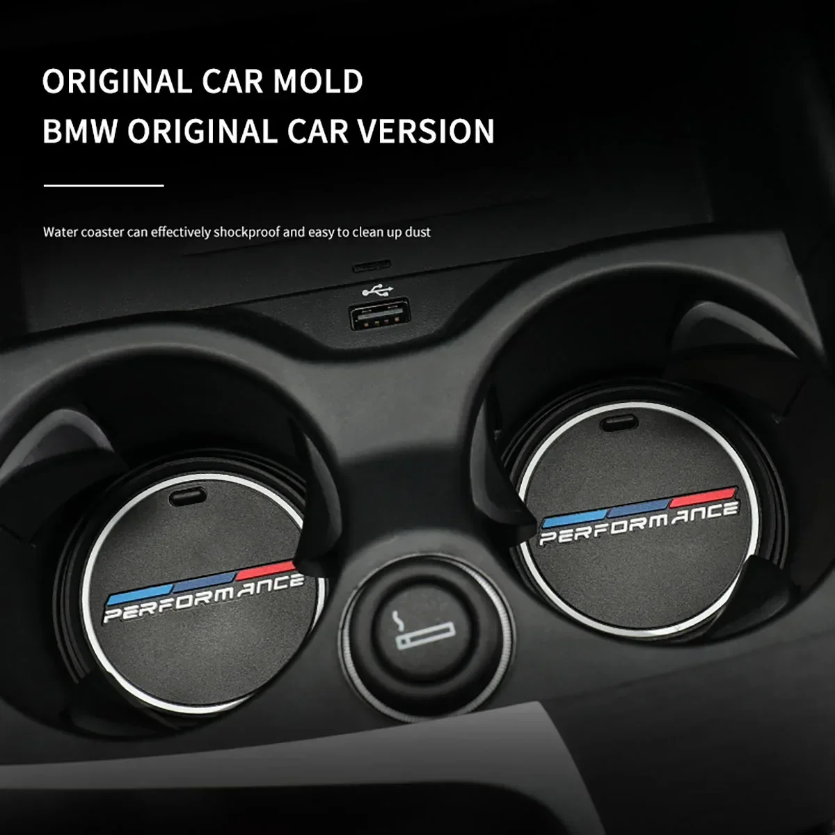 Car Coaster Cup Bottle Holder Anti-slip Pad Mat For BMW E90 F20 F30 F34 F36 F10 F15 G20 G30 G32 G01 G02 G05 X1X2X3X4X5X6 cup holder coasters car coaster pads