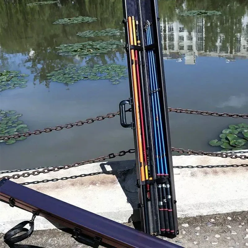 

125CM Aluminum Alloy Fishing Rod Box, Fishing Gear Box, Necessary for Fishing 낚시 하드 케이스