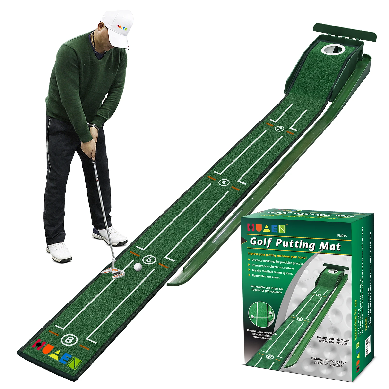 PuttingMatGolfIndoorCarpetMiniPuttingBallPadPracticeMat