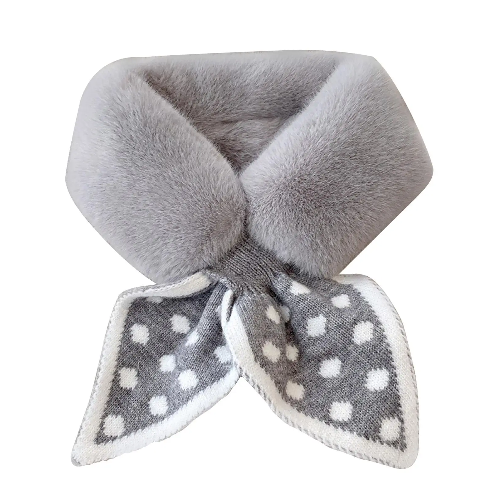 Рисунок 4 - Вязаная Шаль из искусственного кроличьего меха