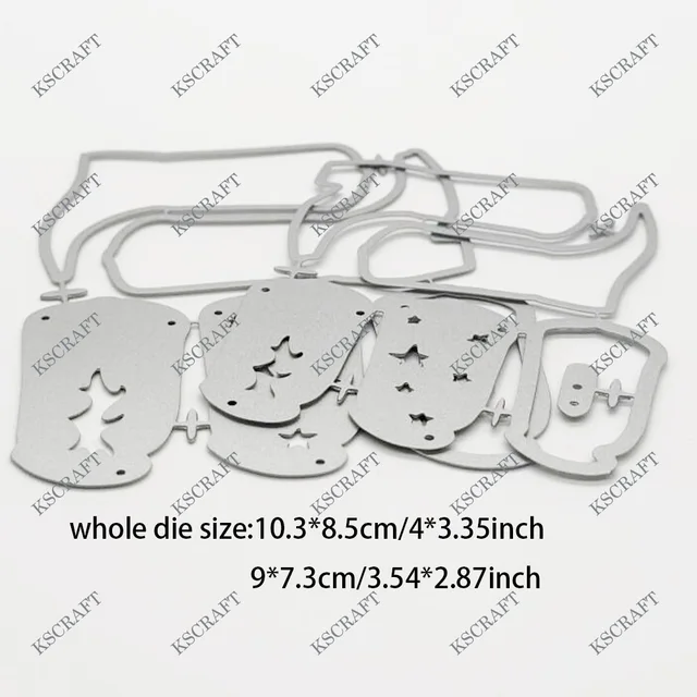 KSCRAFT A5 Journal Planner Metal Cutting Dies - DIY Scrapbooking Stencils