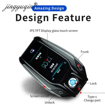 Keyforkess nuovo K600 PKE Comfort Access Keyless Entry chiave LCD remota intelligente modificata universale per Bmw Audi Kia VW Chevrolet Nissan - Jingyuqin nuovo K600 PKE Comfort Access Keyless Entry chiave LCD remota intelligente modificata universale per