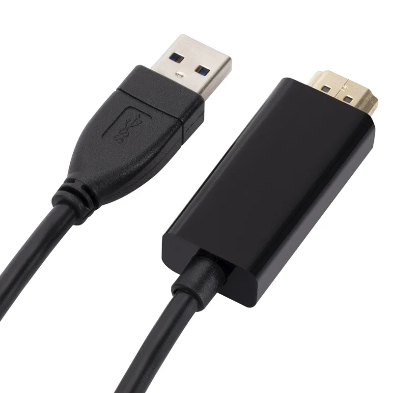 Premium USB 3.0 to HDMI-Compatible Converter Cable - 1080P Video Adapter for Laptops and Projectors