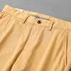 Summer Thin Mens Suit Pants Yellow Red Khaki Formal Casual Green Trousers For Male Straight Fit Stretch Korean  Fashion Pant 4