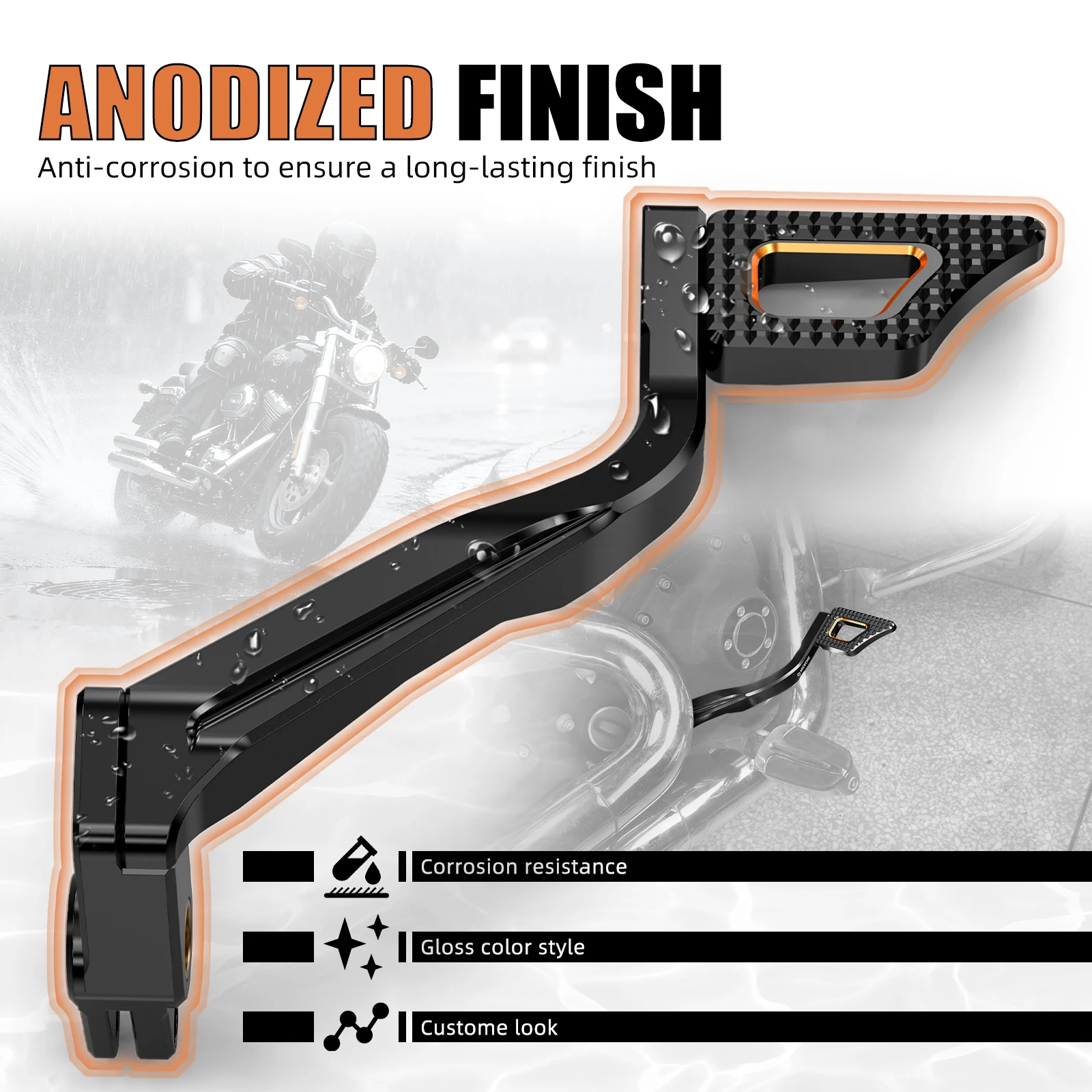 Für Harley Dyna Low Rider FXDL 1993–2012, hinterer Bremspedalhebel, Super Glide FXD FXDC Street Bob FXDB Fat Bob FXDF 2008–2017 – Detail 7
