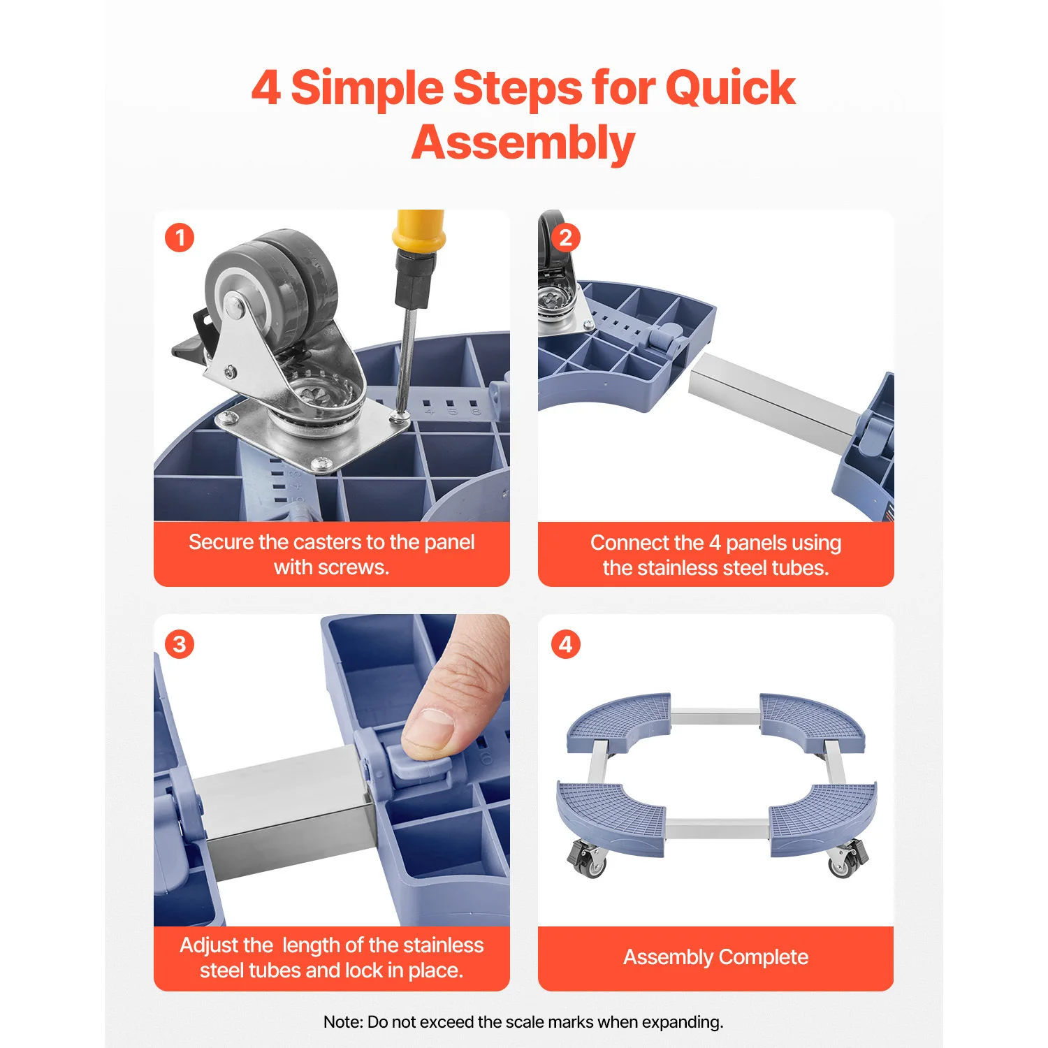Heavy Duty Trash Can Dolly with Wheels for Plant Caddy