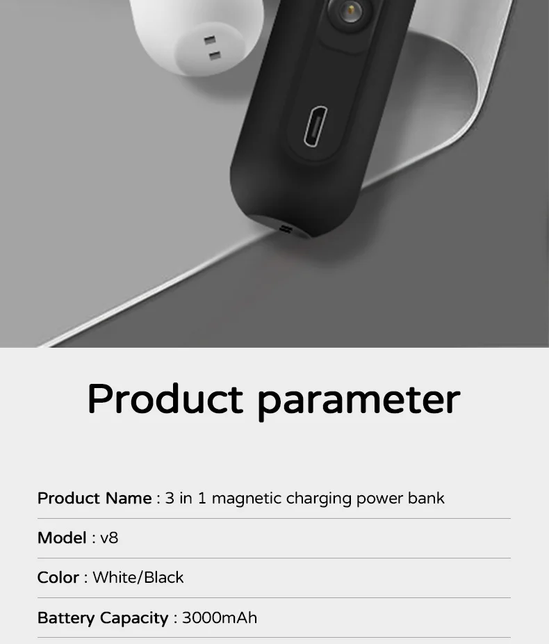 slim power bank 6097 Magnetic Power Bank 3000mAh Mini Magnetic Charger PowerBank For iPhone 13 Xiaomi Emergency Mobile Portable External Battery good power bank