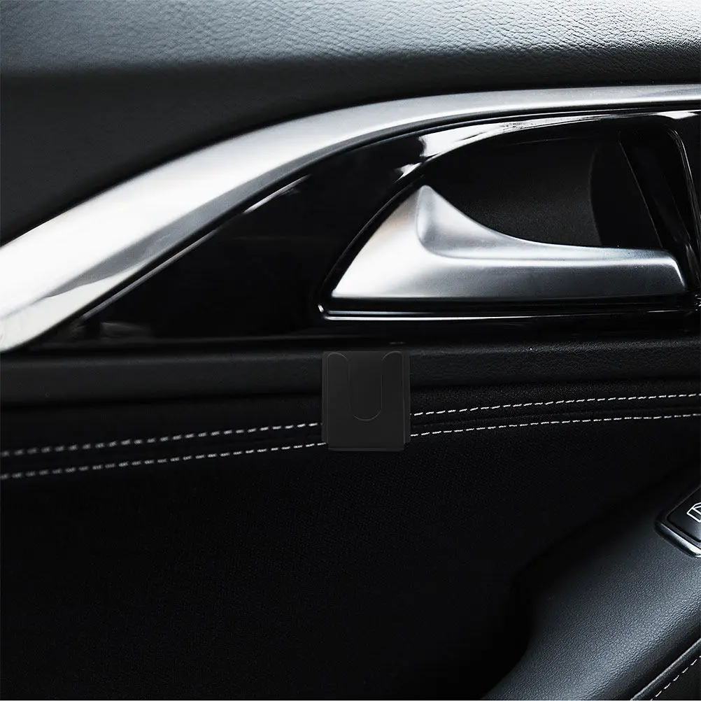 4Pcs 자동차 마이크 홀더 블랙 메탈 안정적인 마운트 라디오 마이크 걸이 후크 범용 고정 장치 라디오 운전 안전