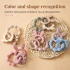 1Pcs Baby Silicone Teether Ring BPA Free Rattles Bracelet Food Grade Newborn Baby Accessories Cartoon Silicone Teething Toys 4