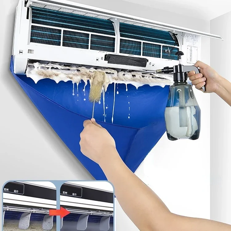 

Aircon With Conditioner Tools Ac Cleaner Set Drain Cleaning Pipe Bag Kit Washing Waterproof Conditioning