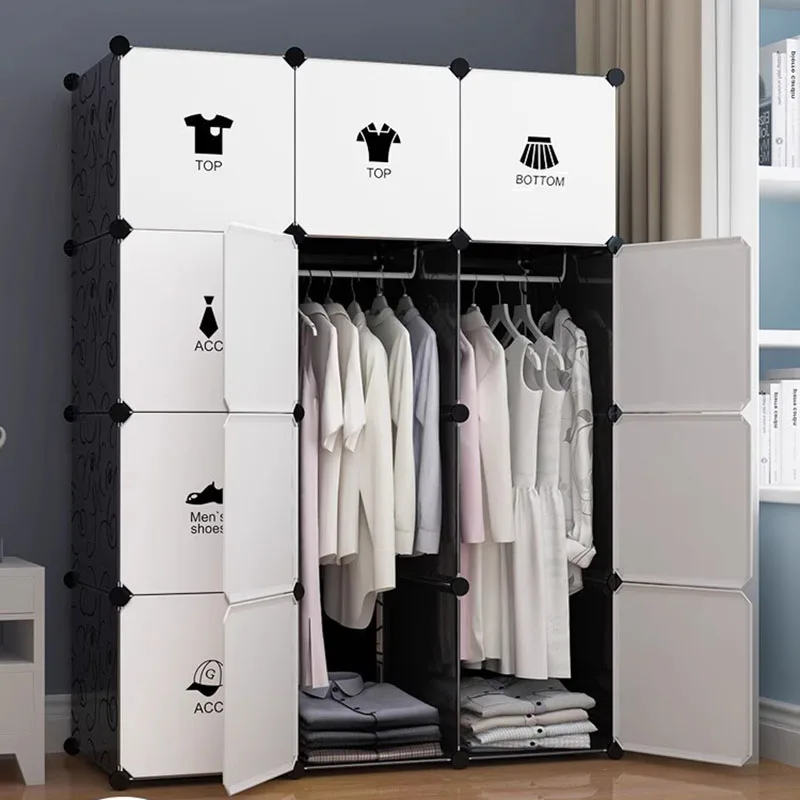 Armario organizador de almacenamiento de joyas, Armario de dormitorio, estante portátil, ahorro de espacio, muebles para el hogar