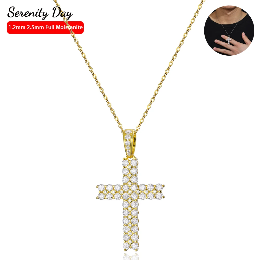 【HYERES LOR】25SS★ Essence SIL (W) Moissanite The Cross NC HYERES LOR】25SS☆ Essence Silver (W) Moissanite Triple NC