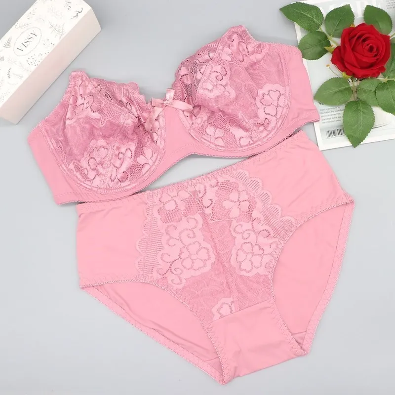 Beauwear Ultra Thin Women Bra And Brief Kit Plus Size Female Lingeries Wave  Stripe Lace Brassiere And Underpant Set For Ladies Q0705 From Sihuai03,  $8.51