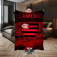 Flamengo Logo Fleece Blanket King Size Sofa Blankets for Decorative Sofa Luxury Bedding Thin Wadding Blanket Throw Fluffy Plaid 1