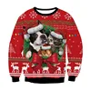 New Christmas Sweaters Green Jumpers 3D Funny Printed Holiday Party Xmas Sweatshirt for Party Birthday Xmas Sweatshirt 1