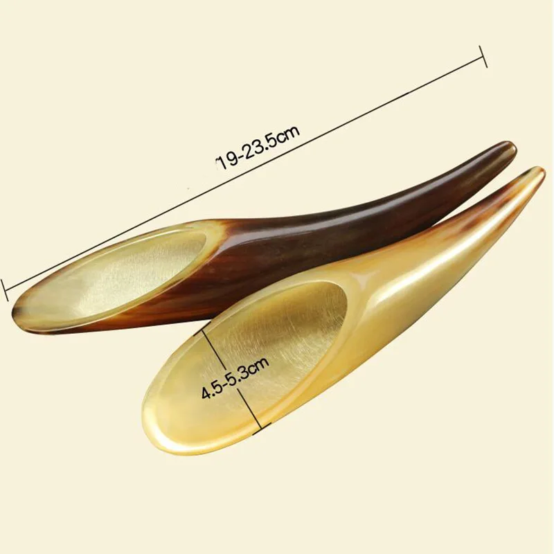 HANRIVER General multifunctional massagers portable natural horn scrapping tube plate horn massage general neck muscle pull rod