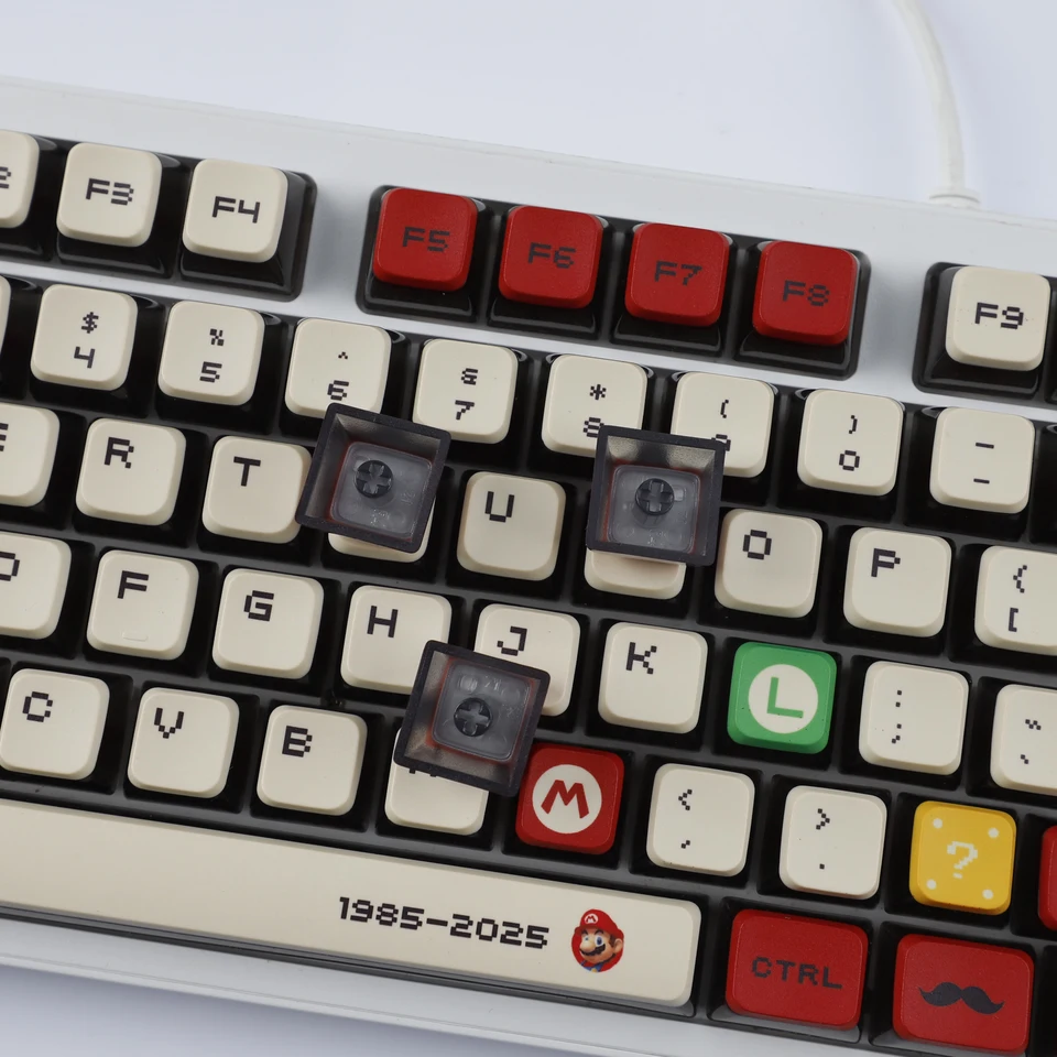 YMDK Keycaps Retroilluminati Nero Oro – Set 129 Tasti PBT Dye Sub, Profilo Cherry, Per Tastiere Meccaniche MX