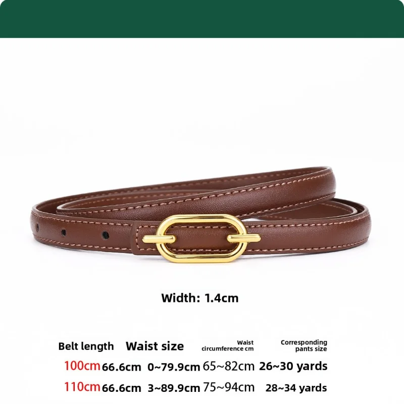 Elegant Women's Leather Belt - Versatile Fashion Accessory
