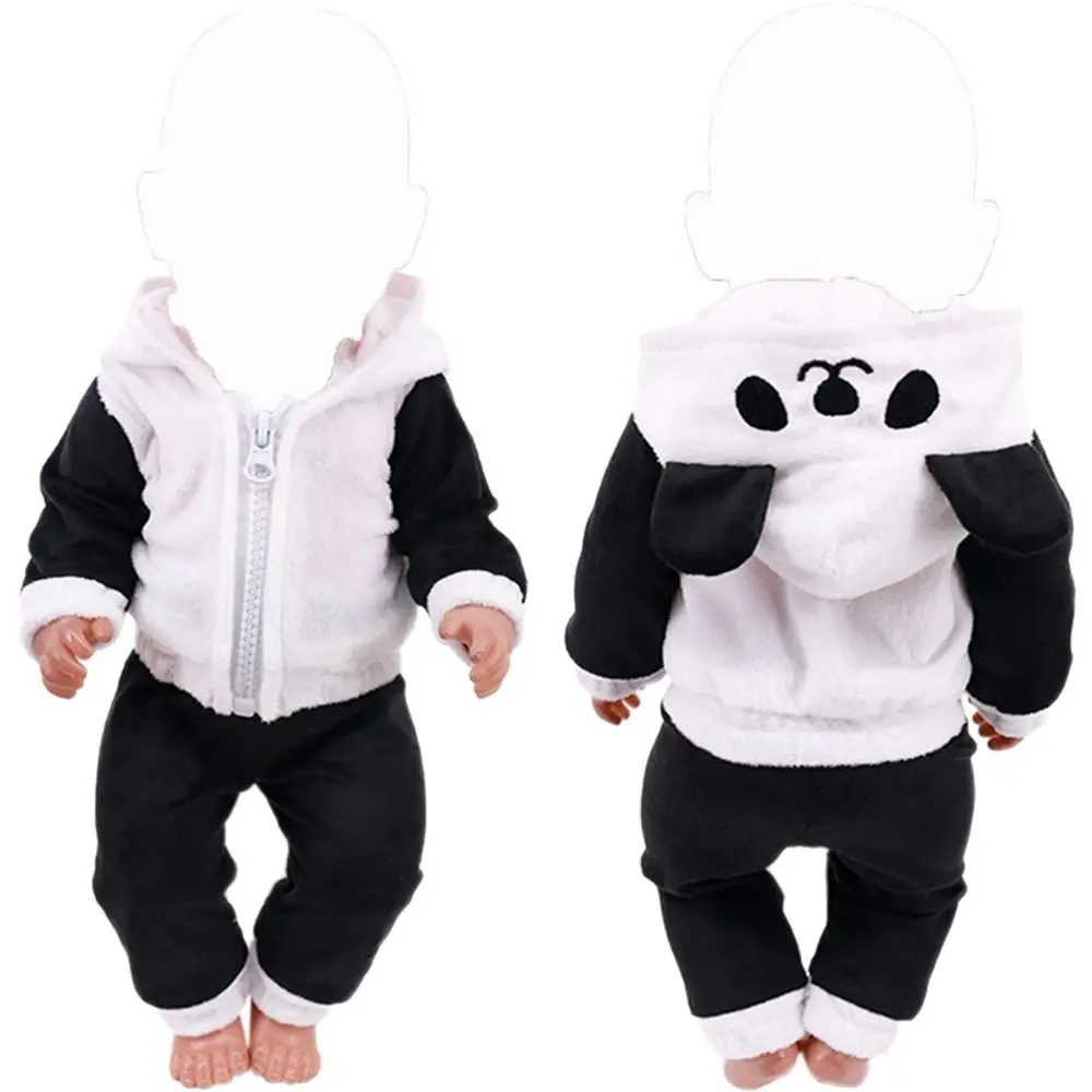 Plush Animal Doll Clothes Hoodies Pants Set