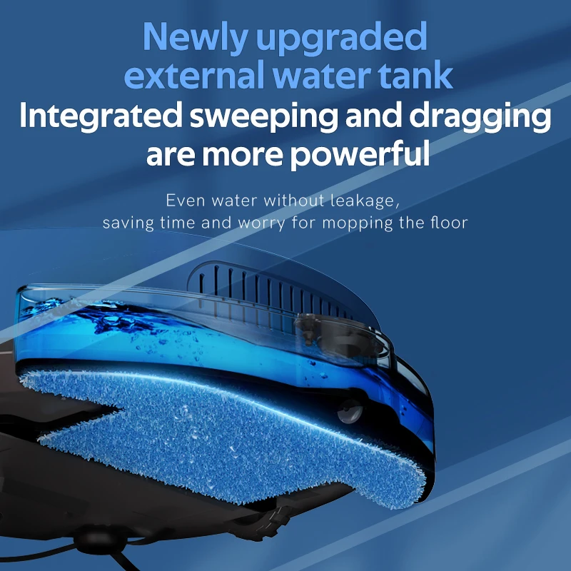 Obowal Sweeping Robot Vacuum Cleaner APP Control Automatic Water Tank Sweep & Wet Mopping Vacuum Cleaner Mute Pet Hair For Home 2
