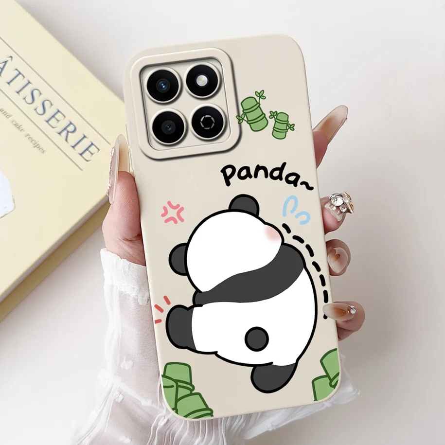 Cute Panda Cartoon Soft Silicone Matte Phone Case - Durable Protective Cover