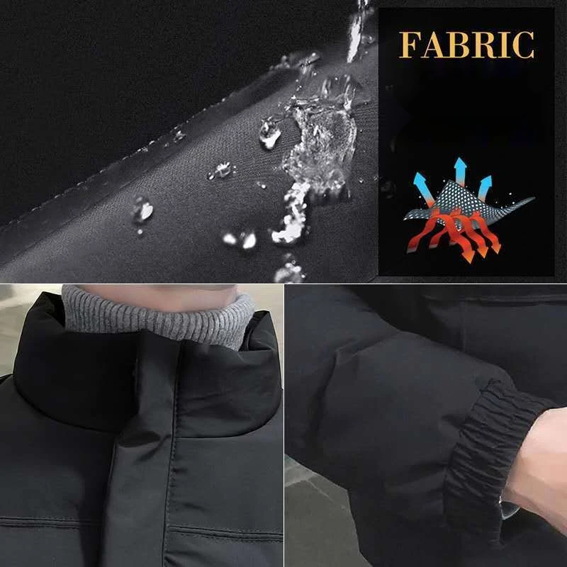 Baumwolljacke Herren Herbst- und Winterjacke 2023 neuer Plüschtrend verdickte Daunen-Baumwolljacke Arbeitskleidung Baumwolle_voghion.com