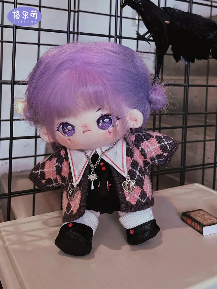 

Kawaii Loli Girl No Attribute 20cm Plush Stuffed Doll Body Change Clothes Plushie Cotton Body Xmas Birthday Gifts