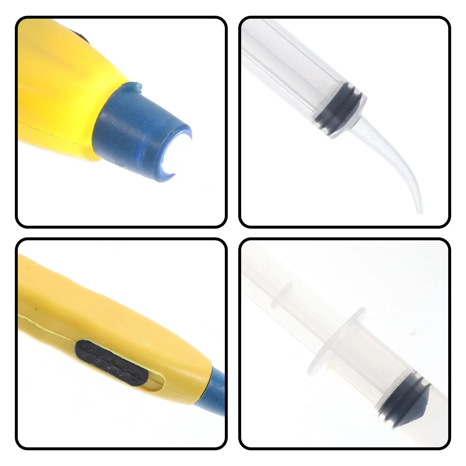 Tonsil Stone Remover Tool Or Earwax Removal With Tips + Irrigator Cleaning Tool Irrigation Syringe(Random Color) Wash 4