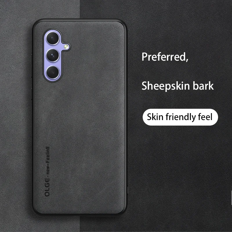 Custodia In Pelle Per Samsung Galaxy A14 A23 A34 A54 A13 A23 A33 A53 A12 A22 A32 A52 A52S A51 A71 5G Cover Posteriore Sottile Opaca In Pelle Di Pecora