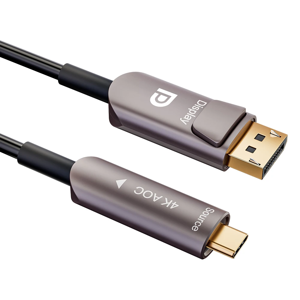 е ο ƺϿ USB C-÷ Ʈ ̺, USB C -÷ Ʈ  ̺, 3D 4K 60Hz, DP ڵ, 10 m, 15m