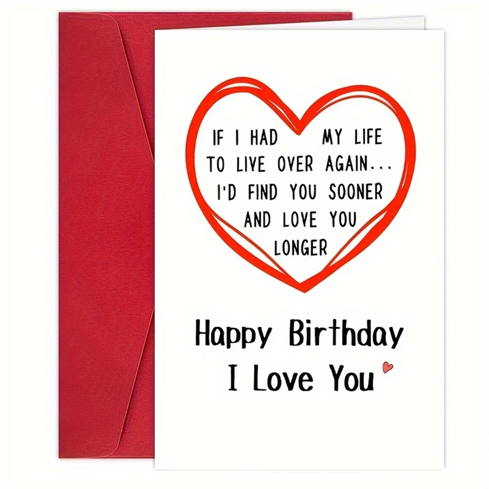 Biglietto D'Auguri In Acciaio Inox Per Compleanno - 'Al Mio Amore, Anima Gemella' - Regalo Romantico Per Lui O Lei, 8,5x5,4 Cm