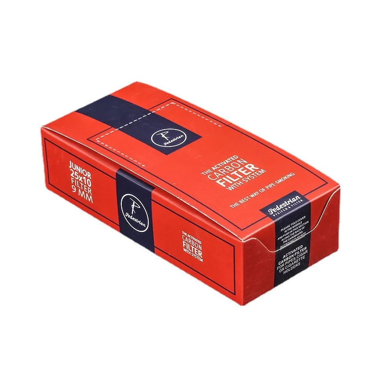 50pcs/5 Box Vauen 9mm Smoking Pipe Filters Best Disposable Activated Carbon Filter Smoking Tools Accessories