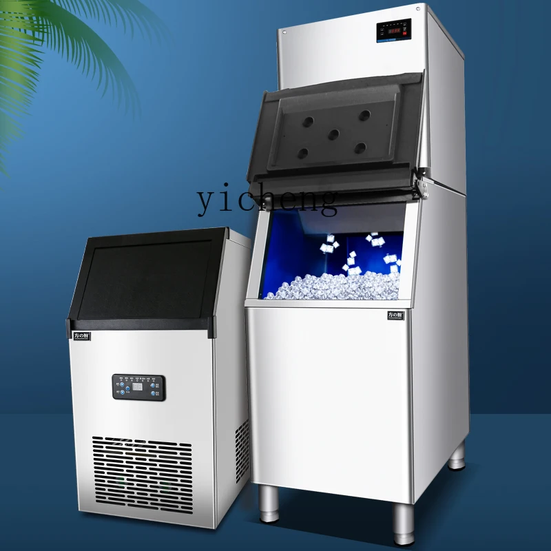 XL ice machine commercial large automatic milk tea shop bar small split square ice machine