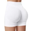 Summer High Waisted Yoga Shorts Fashionable and Sexy Running Fitness Pants Solid Color Yoga Leggings 2