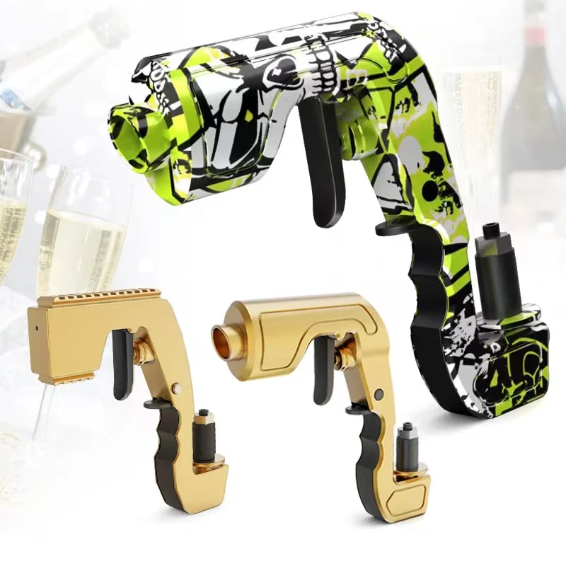 Champagne Gun Beer Gun Wine Dispenser Bottle Beer Ejector Feeding Spray Bottle Cap Wine Launcher Ejector Feeding For Party Beverage Dispenser Faucet Cocktail Accessories Beer Keg Dispenser