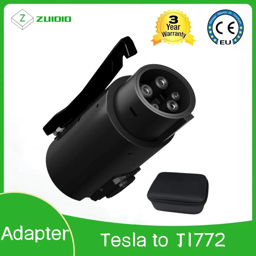 Adattatore Di Ricarica Da Tesla A J1772 Autobloccante Di Sicurezza-Compatibilità Max 40A 250V Con Connettore Per Caricabatterie Tesla Wall Box