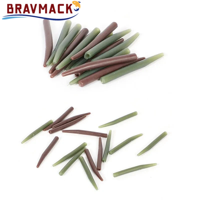 BRAVMACK Accessories Anti Tangle Sleeves Line Aligner Hook Sleeve Tail for Carp Fishing Rig Hair Ronnie Rig Terminal Tackle