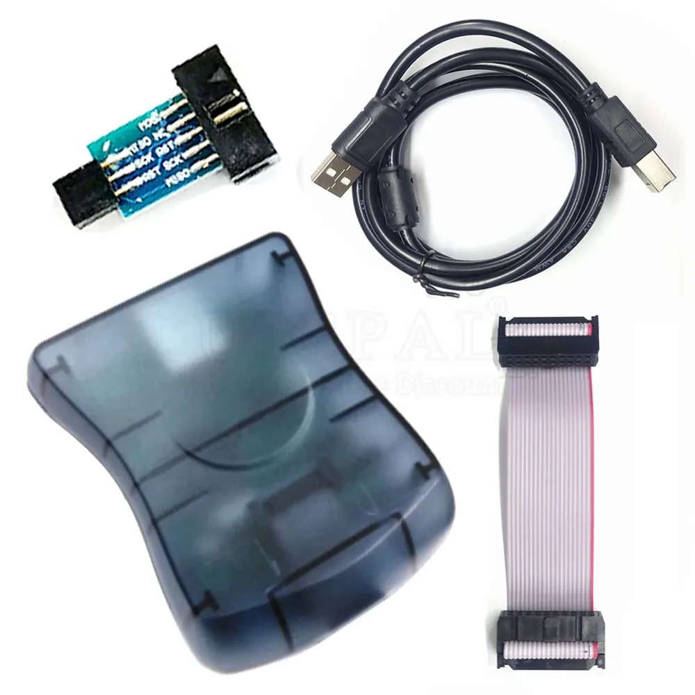 USB AVR загрузчик ISP программатор совместимый с STK500 поддерживает AVR Studio AVRISP MKII-XPII Программирование с набором кабелей